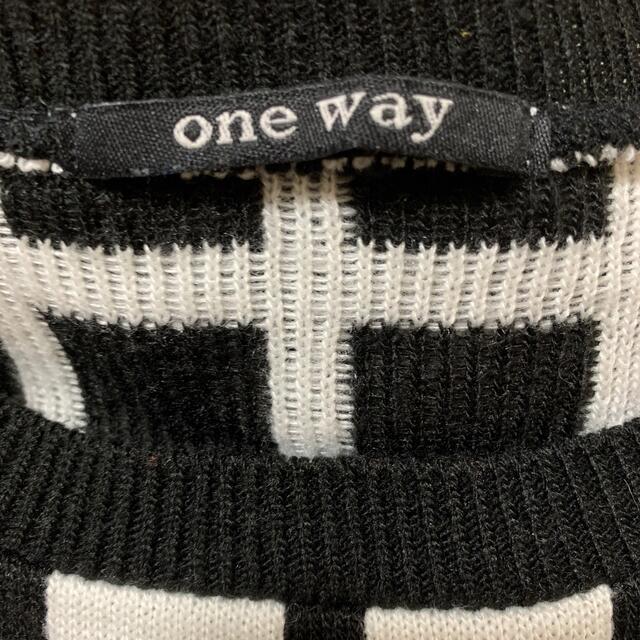 one*way(ワンウェイ)のone way  チェック(格子柄)セーター レディースのトップス(ニット/セーター)の商品写真