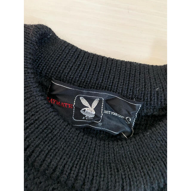 PLAYBOY(プレイボーイ)のプレイボーイ　セーター ブラック　S レディースのトップス(ニット/セーター)の商品写真