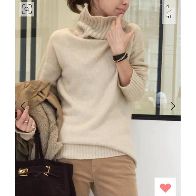 【L'Appartement】 T/N Basic Knit ベージュ