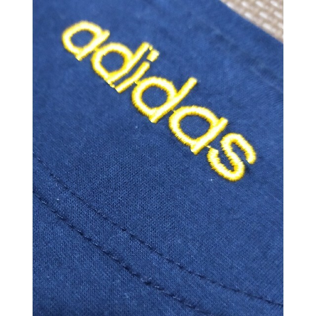 adidas(アディダス)の☆ATS-836 アディダス 長袖Tシャツ ネイビー&イエロー サイズ L メンズのトップス(Tシャツ/カットソー(七分/長袖))の商品写真