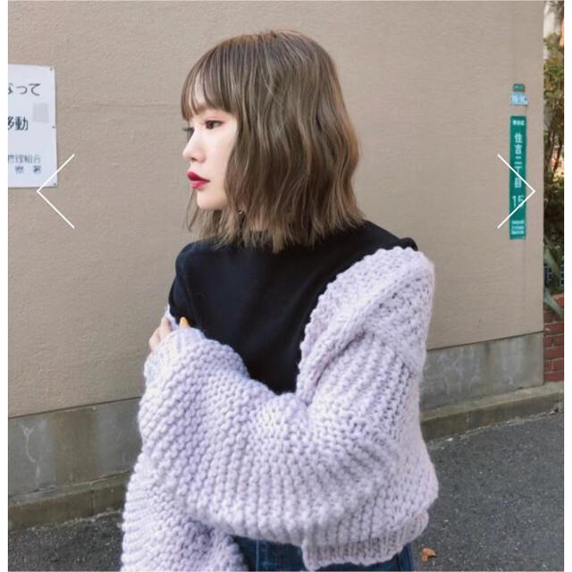 SLY(スライ)のSLY NEON COLOR LONG SLEEVE TOPS 黒 スライ レディースのトップス(ニット/セーター)の商品写真