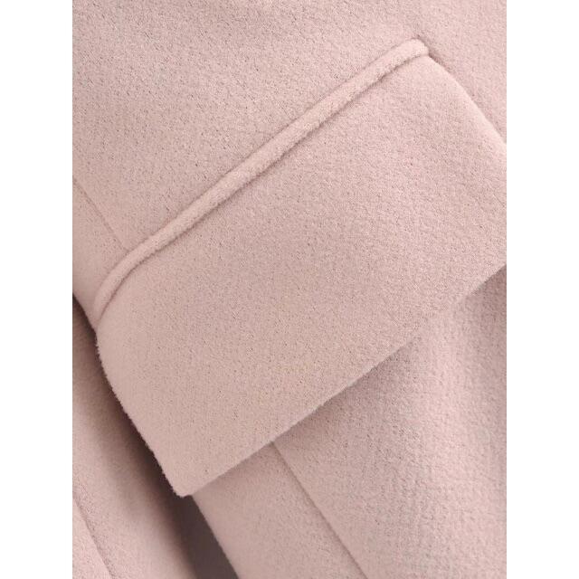 🎃10月新作👻6607◆pink ピンク ダブル ロングコート チェスターコート