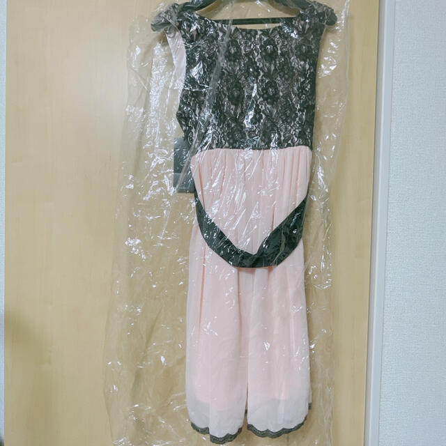 INGNI(イング)の【INGNI】胸元レース　リボン　切り替え　ドレス　ワンピース レディースのワンピース(ひざ丈ワンピース)の商品写真
