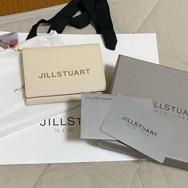 JILL STUART 二つ折り財布 クリーム