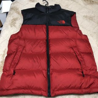 ノースフェイス(THE NORTH FACE) レッド ダウンベスト(メンズ)の通販 ...