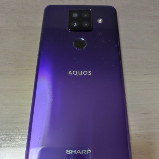 AQUOS(アクオス)のAQUOS sense4 plus パープル スマホ/家電/カメラのスマートフォン/携帯電話(スマートフォン本体)の商品写真