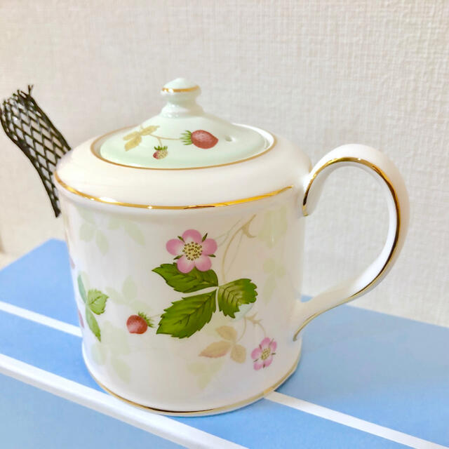 WEDGWOOD 新品ワイルドストロベリーパステルグリーンスモールティーポット 1