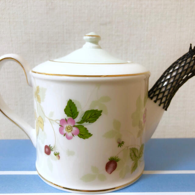 WEDGWOOD 新品ワイルドストロベリーパステルグリーンスモールティーポット 2