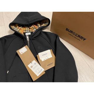 バーバリー(BURBERRY)のタグ有　BURBERRY バーバリー チェックパーカー XS(パーカー)