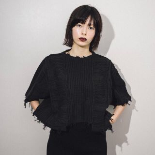 ビューティアンドユースユナイテッドアローズ(BEAUTY&YOUTH UNITED ARROWS)の美品　PERVERZE クラッシュサマーニット(ニット/セーター)