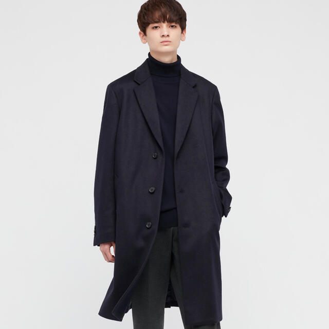www.haoming.jp - 定価14,900円 カシミア混 UNIQLO チェスターコート L