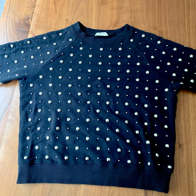 値下↓サンローランスタッズ付 スウェットレーナーSAINT LAURENT