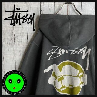 ステューシー(STUSSY)の【大人気スケートマン☆入手困難】ステューシー バックロゴ パーカー 即完売(パーカー)