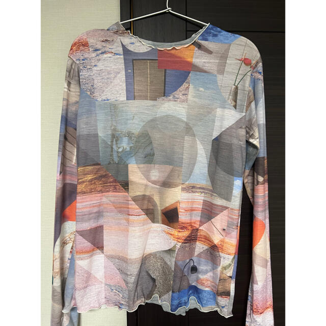 Print frill crew neck 2020aw フィーニー