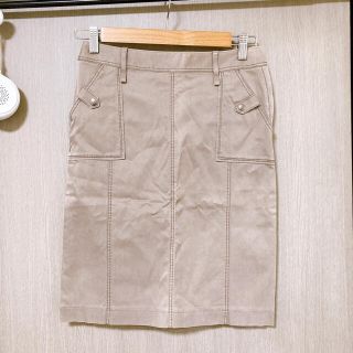 ミッシェルクラン(MICHEL KLEIN)のミッシェルクラン【新品・未使用品】タイトスカート✨グレージュ(ひざ丈スカート)