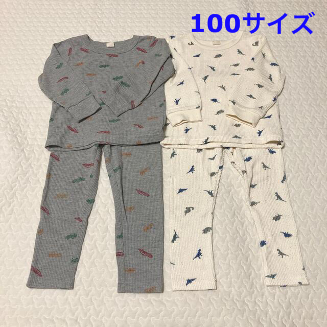 しまむら(シマムラ)のパジャマ　100サイズ　2セット キッズ/ベビー/マタニティのキッズ服男の子用(90cm~)(パジャマ)の商品写真