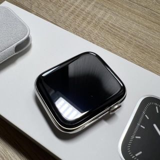 アップルウォッチ(Apple Watch)のApple Watch5 44mm   シルバーステンレスCellular(その他)