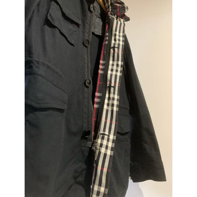 BURBERRY BLACK LABEL(バーバリーブラックレーベル)の定価40,000円！未使用品！バーバリーブラックレーベルミリタリージャケット メンズのジャケット/アウター(ミリタリージャケット)の商品写真