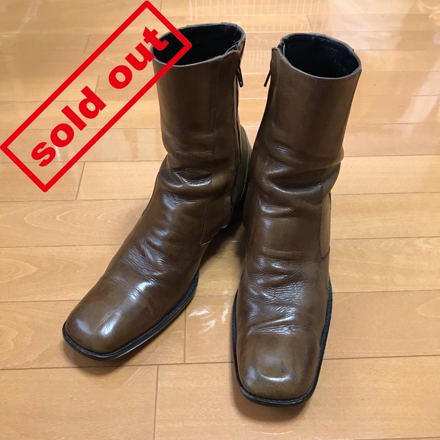 alfredoBANNISTER(アルフレッドバニスター)のalfredoBANNISTER square toe boots 初期 メンズの靴/シューズ(ブーツ)の商品写真