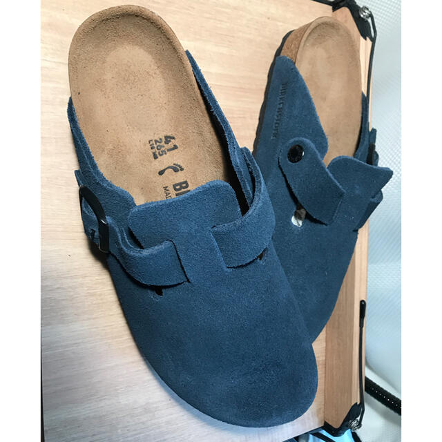 BIRKENSTOCK - ビルケン ボストン サイズ41 ナロー幅 26.5cm ネイビー