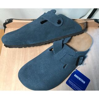 ビルケンシュトック(BIRKENSTOCK)のビルケン　ボストン　サイズ41 ナロー幅　26.5cm ネイビー(サンダル)