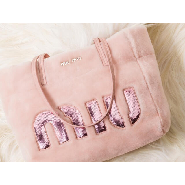 ー品販売 ムートンバッグ 先行販売 ミュウミュウ - miumiu レア トート