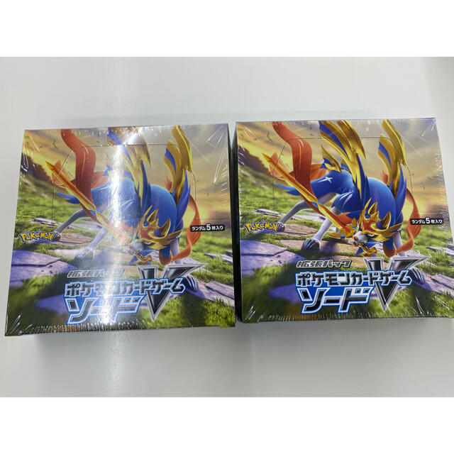 ポケモン(ポケモン)のポケモンカード　ソード　2box エンタメ/ホビーのトレーディングカード(Box/デッキ/パック)の商品写真