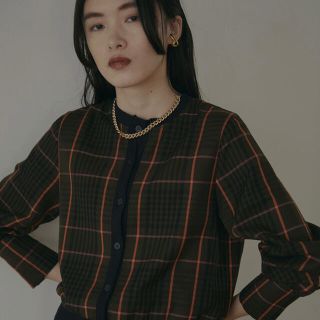 アメリヴィンテージ(Ameri VINTAGE)の専用  アメリヴィンテージ  CHEERFUL CHECK TOP(ニット/セーター)