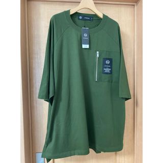 アンダーカバー(UNDERCOVER)のGU×UNDERCOVER スーパービッグジップポケットTシャツ ダークグリーン(Tシャツ/カットソー(半袖/袖なし))