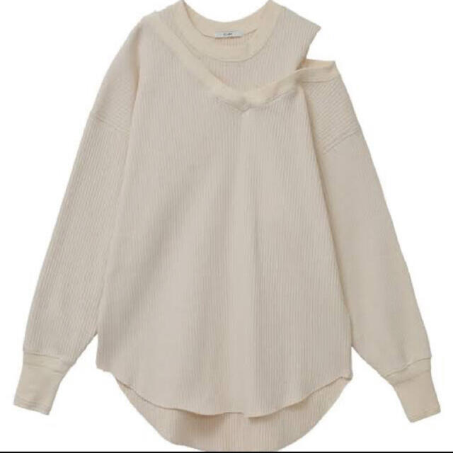 新品 CLANE ASYMMETRY SHOULDER POINT TOPS-