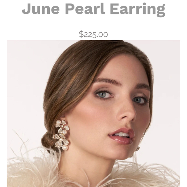 Vera Wang(ヴェラウォン)の専用です！！　June Pearl Earring Gold Clip レディースのアクセサリー(イヤリング)の商品写真