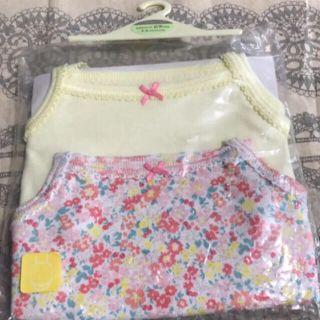 マザウェイズ(motherways)の値下げ 新品未開封 マザウェイズ キャミソール ロンパース 2点セット 69cm(ロンパース)