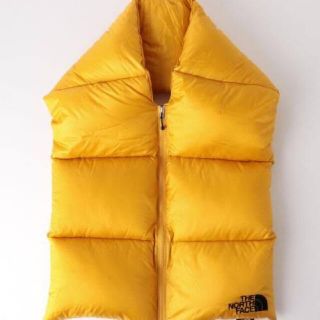 ザノースフェイス(THE NORTH FACE)のTHE NORTH FACE ダウンマフラー(イエロー)(マフラー)