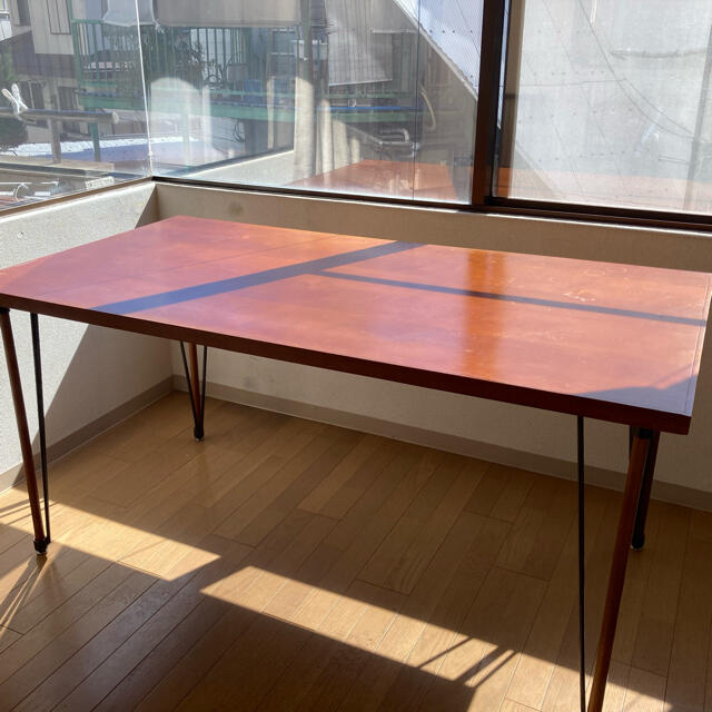 BELLS FACTORY DINING TABLE W1500ウォルナットアイアン