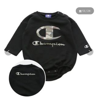 チャンピオン(Champion)のchampion チャンピオン 長袖　90cm  カバーオール　ブラック(その他)