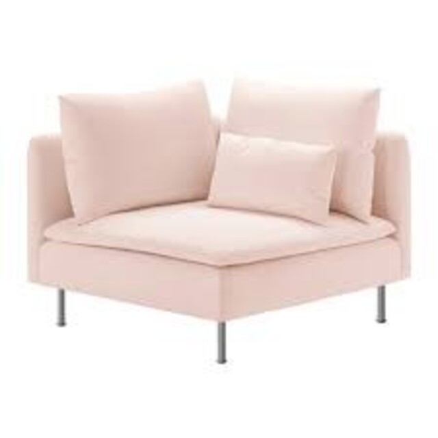 IKEA(イケア)のりいとれい様専用　ソーデルハムン 1人掛けソファー専用カバー ピンク送料込み価格 インテリア/住まい/日用品のソファ/ソファベッド(ソファカバー)の商品写真