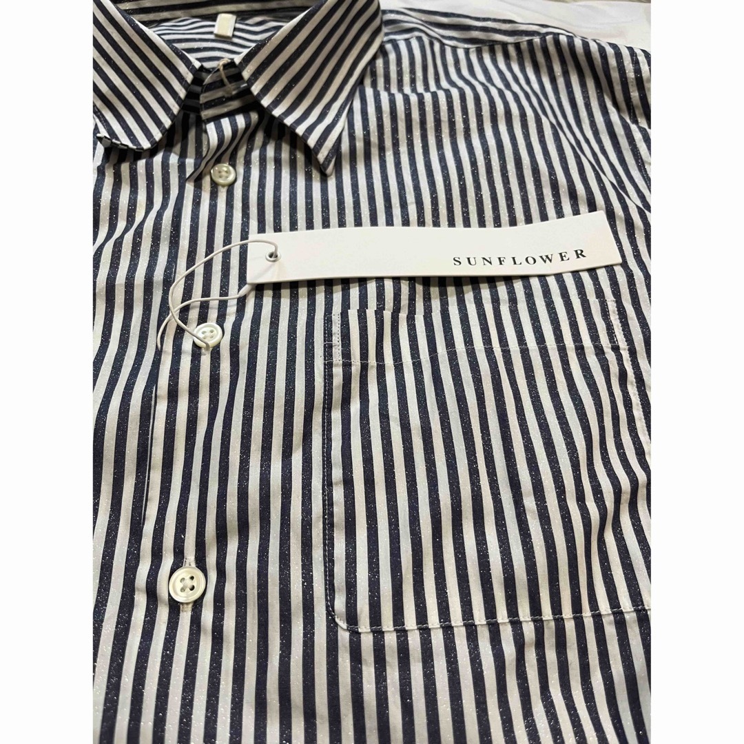 Maison Martin Margiela(マルタンマルジェラ)の新品　  SUNFLOWER ADRIAN SHIRT Stripe Blue  メンズのトップス(シャツ)の商品写真