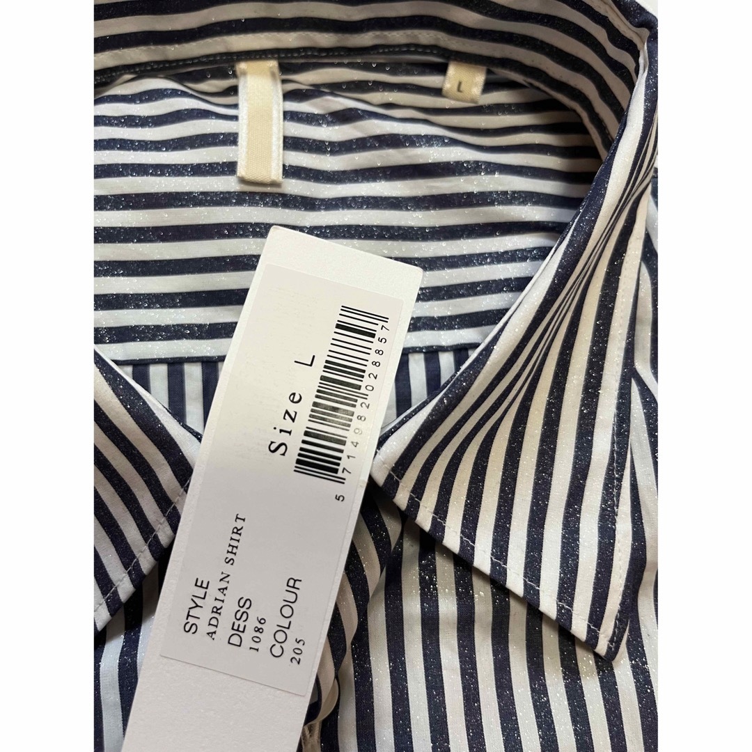 Maison Martin Margiela(マルタンマルジェラ)の新品　  SUNFLOWER ADRIAN SHIRT Stripe Blue  メンズのトップス(シャツ)の商品写真