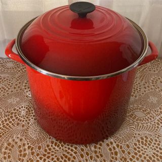LE CREUSET - 大きいサイズ ル・クルーゼ ストックポット レッド
