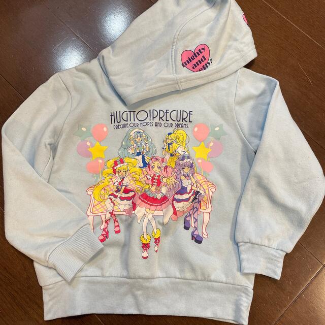 BANDAI(バンダイ)のプリキュア パーカー キッズ/ベビー/マタニティのキッズ服女の子用(90cm~)(Tシャツ/カットソー)の商品写真