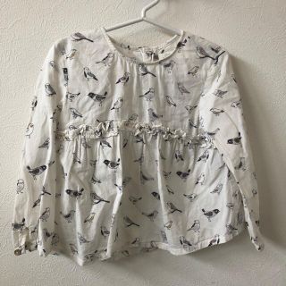 ザラキッズ(ZARA KIDS)のzara baby 小鳥柄ブラウス(シャツ/カットソー)