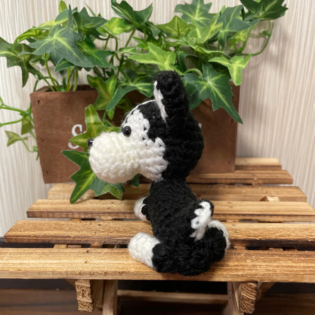 あみぐるみ ハンドメイド シベリアンハスキー ③の通販 by みやび あみぐるみストラップ ハスキー ハンドメイド