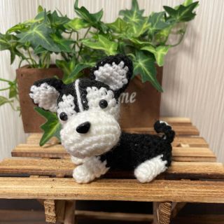 あみぐるみ ハンドメイド シベリアンハスキー ③(あみぐるみ)