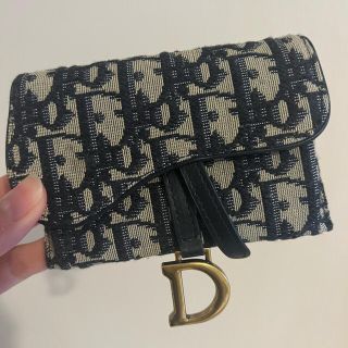 クリスチャンディオール(Christian Dior)のDior サドルポーチ　カードケース(名刺入れ/定期入れ)