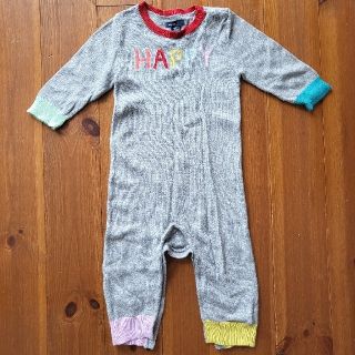 ベビーギャップ(babyGAP)のbabyGAP　HAPPY柄　カバーオール　ロンパース(カバーオール)