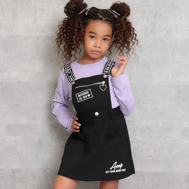 ANAP Kids(アナップキッズ)の125〜135ぐらい☆2WAYジャンパースカート ANAP KIDS キッズ/ベビー/マタニティのキッズ服女の子用(90cm~)(スカート)の商品写真