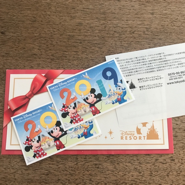 ディズニー　パスポート　2枚