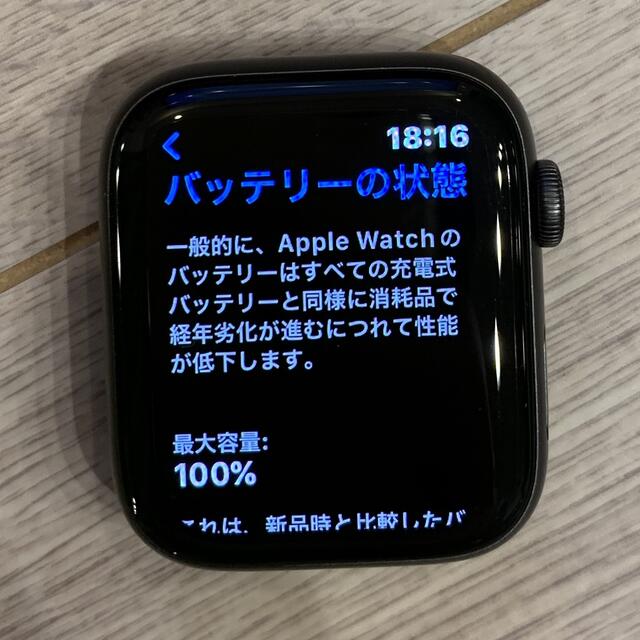 バッテリー100% Apple Watch SE GPSモデル 44mm