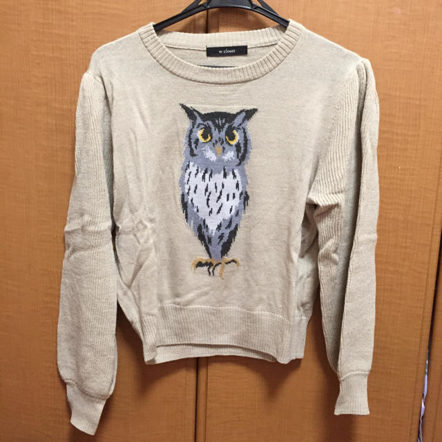 w closet(ダブルクローゼット)の美品＊w closet フクロウニット レディースのトップス(ニット/セーター)の商品写真