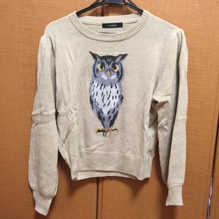 ダブルクローゼット(w closet)の美品＊w closet フクロウニット(ニット/セーター)